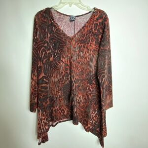 Clara Sun Woo Womens Blouse Sz M Long Sleeves